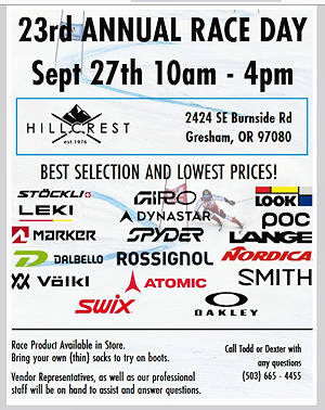 Hillcrest Race Day flyer