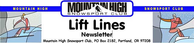 Lift Lines Logo - Mt. High ski club, Portland, Oregon