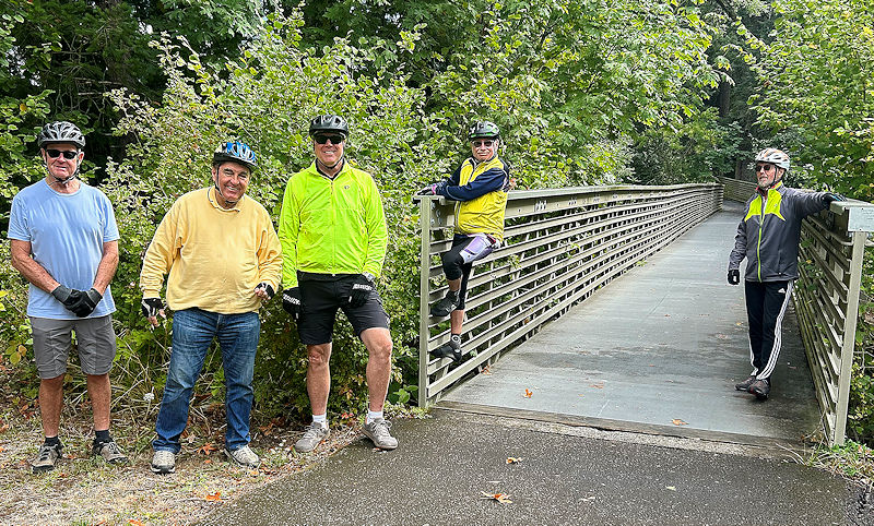 Group by the bridg with Emilio