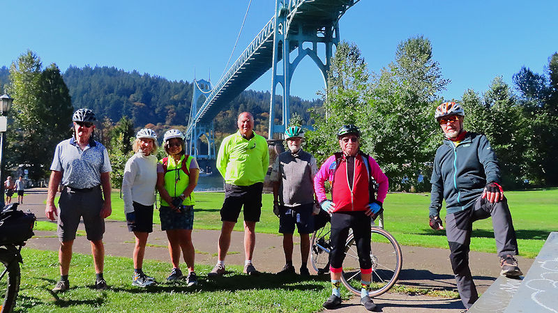 Arriving at St. John's bridge