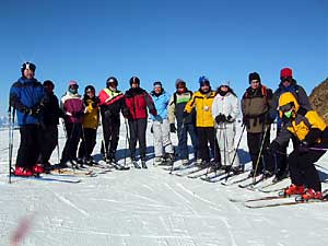 Mt. High group photo at the top of Tamarack ski area, Idaho.