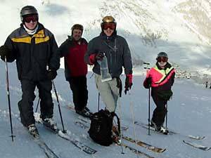 Mt. High ski club members in Val d'Isere, France