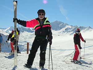 Kurt Krueger in Val d'Isere, France.