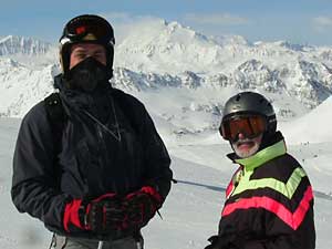 Salah and Kurt in Val d'Isere, France.