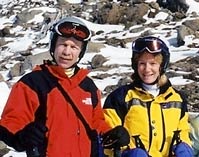 Harry and Lisa, Mid-week skiers, Mt. Hood, Portland, Oregon
