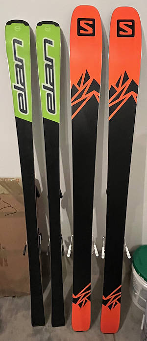 Elan and Salomon skis 3