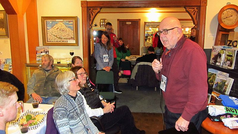 Lloyd Musser makes announcements