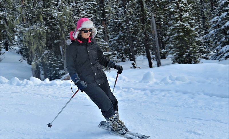 Skier on the Glade Trail