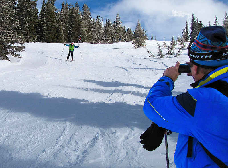 Emilio photographing Lisa