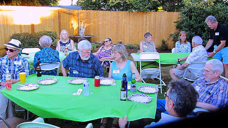 BBQ in the back yard