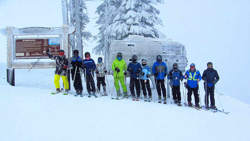 Group photo at wing