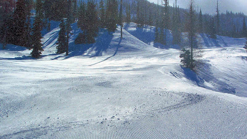 Undulating slopes