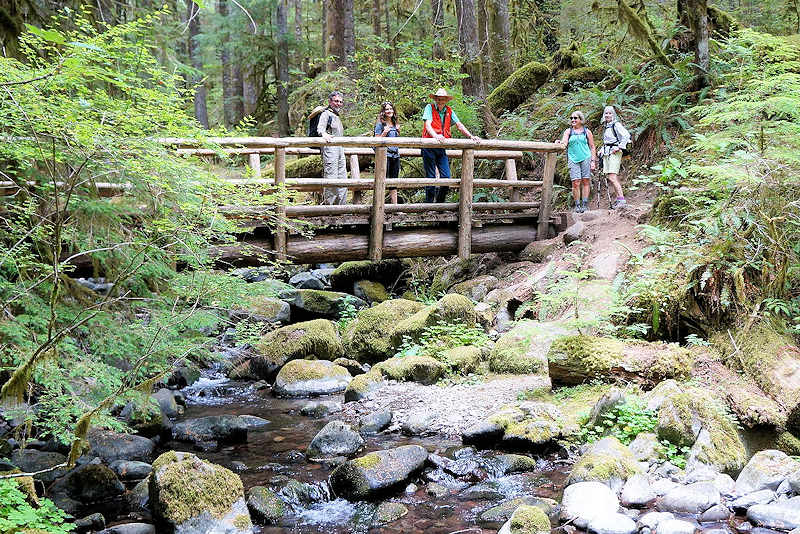 Crossing the bridge