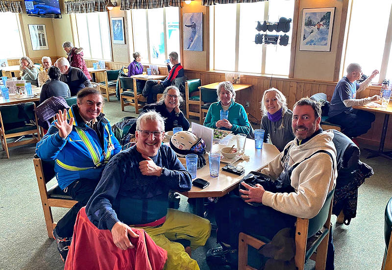 Group photo in the day lodge