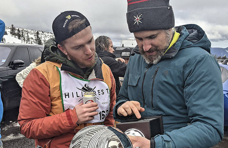 Examining the trophy