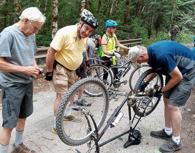 Flat tire repaired