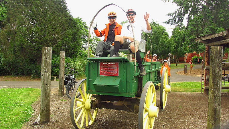 Harry and Jim on the wagon