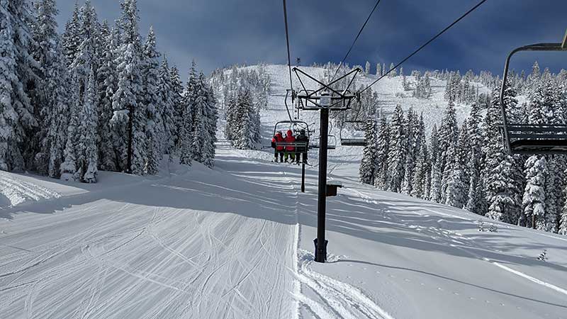 Riding the lift