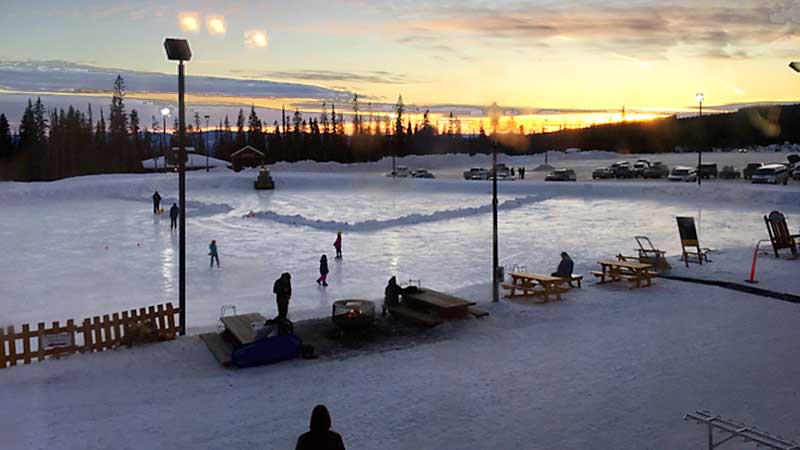 Ice skating