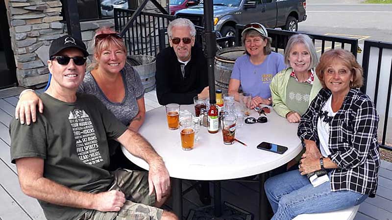 Lunch after the highway cleanup