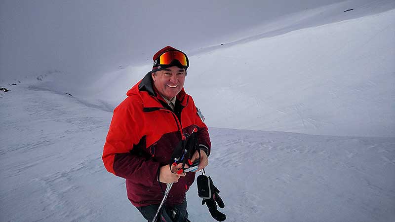 Emilio at the rim of Little Zig Zag 