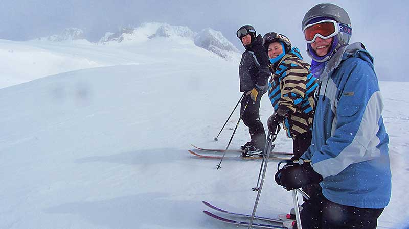 Group with Mt. Hood