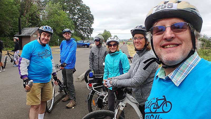 Group at the first rest stop