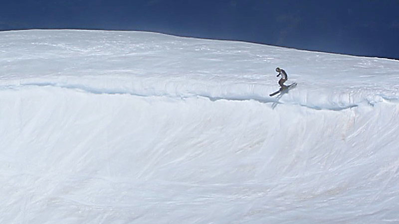 Tim jumping into Zig Zag canyon